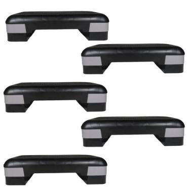 Imagem de  Kit 5 Step 50cm X 28cm X 13cm Ajustável Para Exercícios - TF Injetado