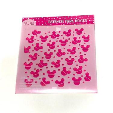 Imagem de SG55 Estêncil ratinho para confeitaria e artesanato. - confeitaria dos