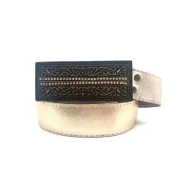 Imagem de Cinto feminino ma4418 - Barão do Couro, Dourado, G