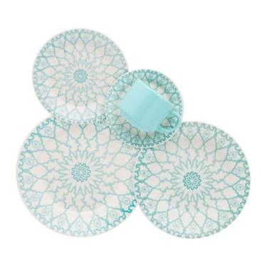 Imagem de Bowl Ceramica Conjunto de Mesa e Chá com 20 PeçAs Estampado(MANDALA)