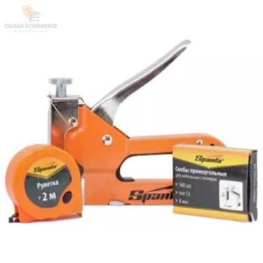 Imagem de Grampeador Tapeceiro Profissional Maleta 500 Grampos Sparta - A.R Vari