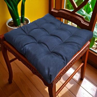 Imagem de Almofada Futon Assento Decoração 50X50Cm Flat Azul Marinho