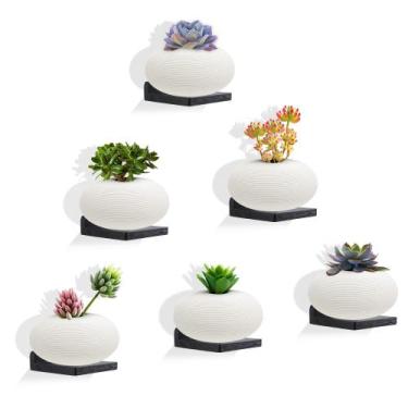 Imagem de Prateleira flutuante NIUBEST, pequeno conjunto de 6 pretos para decora