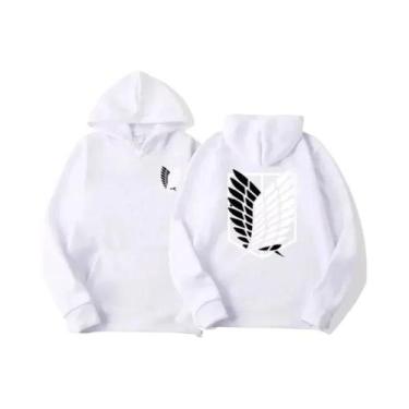 Imagem de Moletom Masculino Attack on Titan Anime Streetwear Harajuku Shingeki N