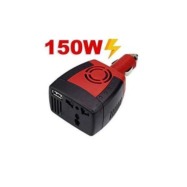 Imagem de Inversor Automotivo Conversor Dc 12V Para Ac 127V 150W + Usb 5V 2.1A -