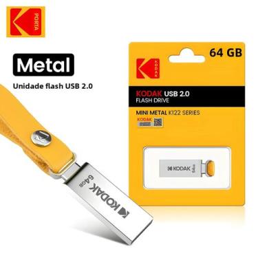 Imagem de Pen Drive Metal USB2.0 KODAK K122 À Prova d'Água 128GB 64GB 32GB Com A