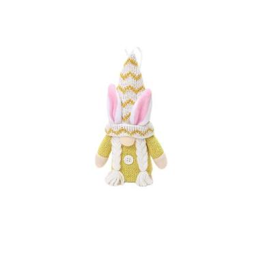 Imagem de Decorações de Páscoa Chapéu de malha Orelhas de coelho Boneca de Velho