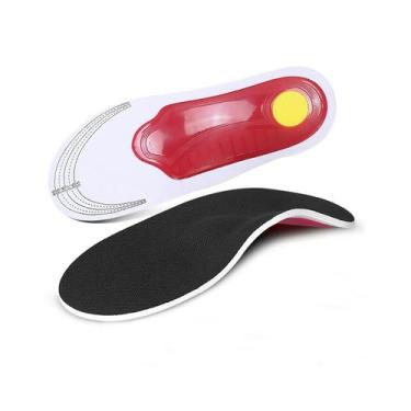 Imagem de Palmilhas ortopédicas ajustáveis para fascite de pé plano tamanho 4 - 