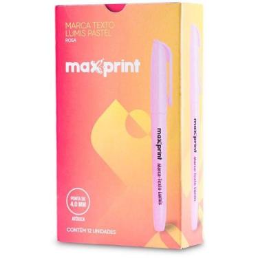 Imagem de Caneta Marca Texto Lumis Rosa Pastel - Maxprint