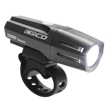 Imagem de CECO Farol de bicicleta super brilhante EUA 1.000 Lumens F Series 2.0 – À prova d'água IP67, resistente a impactos FL-1 – Recarregável por USB – Ótimo para viajantes, ciclistas de estrada e ciclistas