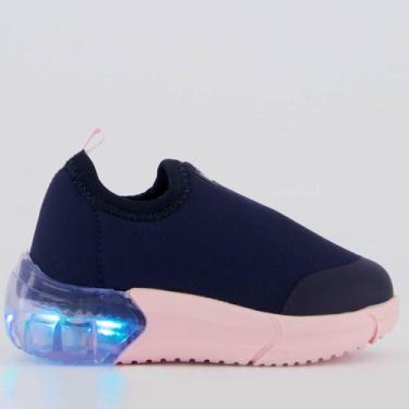 Imagem de Tênis Bibi Luzes Space Infantil Azul e Rosa, 25