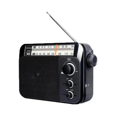 Imagem de Rádio FM AM Portátil Recarregável Com Alto-falantes Alimentado Por Bat