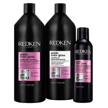 Imagem de Kit Shampoo + Condicionador + Soin Acidic Color Gloss