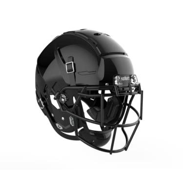 Imagem de Schutt Capacete de futebol americano universitário F7 2.0, máscara facial EGOP NB VC, médio, preto