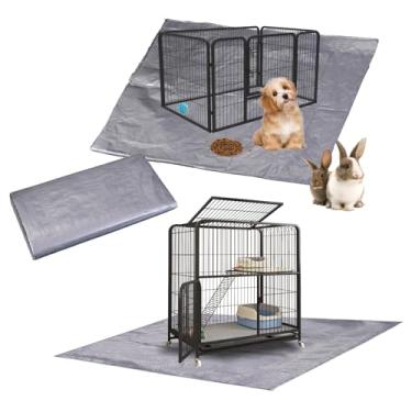 Imagem de Forro de gaiola de coelho de porquinho-da-índia 140 cm C x 143 cm L impermeável e lavável para porquinho-da-índia ouriço coelho habitat, forro de gaiola de gato coelho - S1