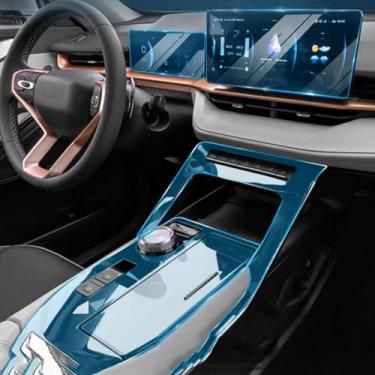 Imagem de YRTJINYQ Tela de controle central automático TPU navegação anti arranhões proteção interior filme navegação GPS, para HAVAL H6 GT 2022-2024