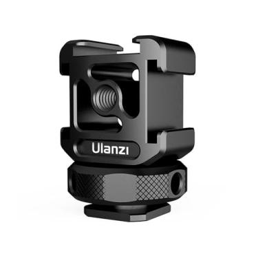 Imagem de Suporte Triplo Cold Shoe PT-12 em Alumínio Aeronáutico, Compatível com Sapata Quente/Fria, para Montagem de Luz LED, Microfone, Monitor e Acessórios em Câmeras DSLR e Mirrorless