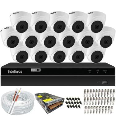 Imagem de Kit 16 Câmeras Intelbras VHL 1120 D DVR MHDX 1316 Full HD