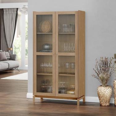 Imagem de Cristaleira 190cm 2 Portas 100% Madeira Maciça Barcelona - Finestra