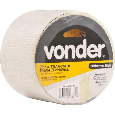 Imagem de Tela Adesiva Trancada Fibra De Vidro 100mmx20m Para Drywall