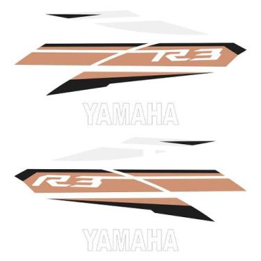 Imagem de Adesivo Protetor Tank Pad Yamaha YZF R3 2017 - Alta Resistência - Crom