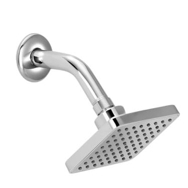 Imagem de Ducha Chuveiro ABS Cromado Articulado Quadrado 85mm Para Aquecedor Solar Ou Gás Piscina Área Externa (1)