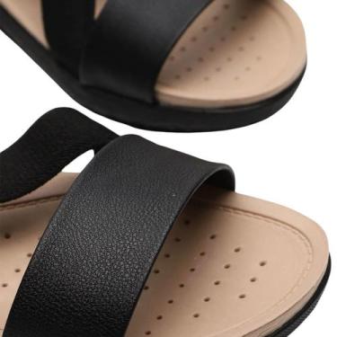 Imagem de Sandália Modare Comfort Elásticos Feminina Preta, Preto, Camel, 35
