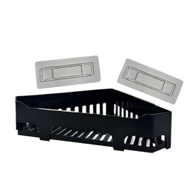 Imagem de Suporte para Shampoo Banheiro Prateleira Organizadora para Banheiro com Adesivo Alta Resistência (TRIÂNGULO PRETO,1 UNIDADE)