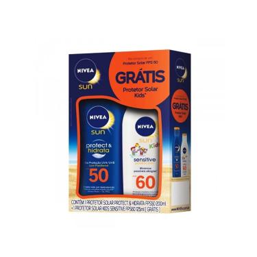 Imagem de Kit Protetor Solar Nivea Sun Protect & Hidrata + Kids Sensitive