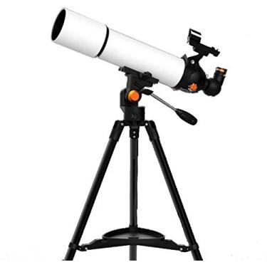 Imagem de Telescópio refrator de 80 mm com tripé ajustável, adaptador para smartphone, para observação de estrelas