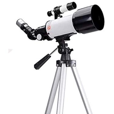 Imagem de Telescópio telescópio para iniciantes, 70 mm abertura 400 mm AZ Mount, óptico multi-revestido, telescópios para adultos