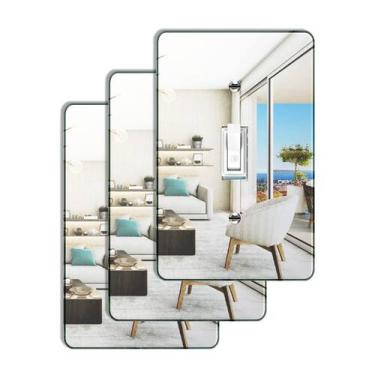 Imagem de Juego de 3 placas para interruptor de luz con espejo acrílico Alckerou