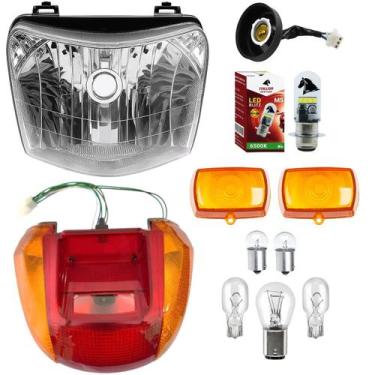 Imagem de Farol, Led, Soquete, Lente Pisca, Lampadas, Lanterna Pop 100 - Valplas