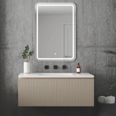 Imagem de Espelho Camarim Pacco 100x70 Retro Iluminado Led - Euronobre