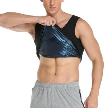 Imagem de Cinta Camiseta Emagrecedora Efeito Sauna Masculina