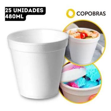 Imagem de 25 Un Copo de Isopor 480ml Para Café, Chá, Chocolate Quente - Copobras