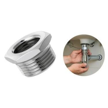 Imagem de Bucha de Redução 3/4 X 1/2 Rosca Cromado Hidráulico Garden