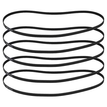 Imagem de Correia dentada de borracha 2GT-610 mm, correia de transmissão síncrona GT2-6-610 mm com perfil de dente de arco, faixa de temperatura de -34 °C a 85 °C, extensão HTD, desempenho de longa duração