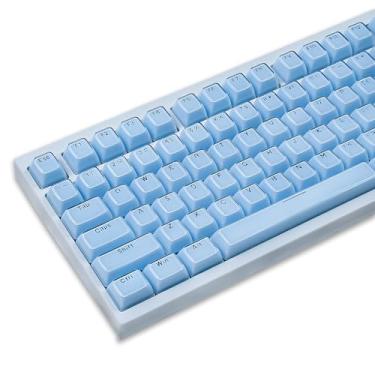 Imagem de SUEHIODHY- Keycaps Crystal Jelly, Keycaps personalizados translúcidos 136 teclas, Keycap de teclado de perfil OEM, Keycaps brilhantes e fofos para 61/68/84/87/98/100 Cherry Gate