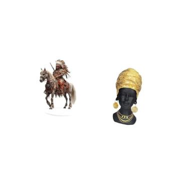 Imagem de Vaveren Ornamento de Cavaleiro Acrílico, Peça Central de Mesa, Presente à Prova D'água, Decoração de Mesa com Base, Estátua de Africana, Ornamento