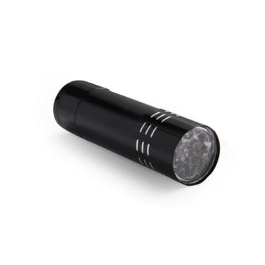 Imagem de Lanterna de bolso portátil, luz de LED para uso externo, uso de emergência, alto lúmen, lanterna tática à prova d'água, preta