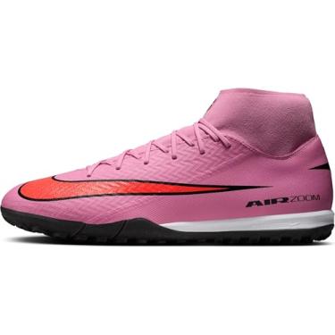 Imagem de Nike Mercurial Superfly 10 Academy Turf Tênis de futebol de cano alto (Magic Flamingo/carmesim total/preto), Magic Flamingo/Total Crimson/Preto, 39