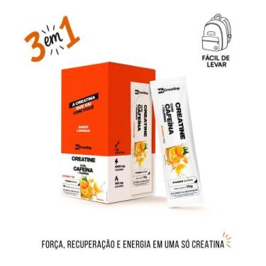 Imagem de Creatina MyCreatine com Cafeína + Taurina  Sachê Individual Energia e 