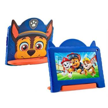 Imagem de Tablet Infantil Multilaser Patrulha Canina 4Ram 64GB Youtube, Azul, 64