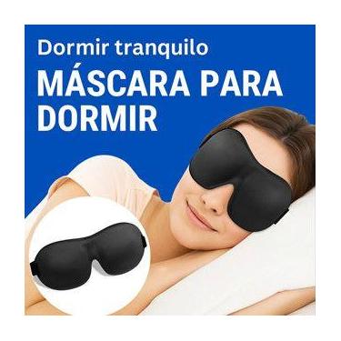 Imagem de Máscara de Dormir 3D Tapa Olho Blackout Ajustável Para Descanso e Viag