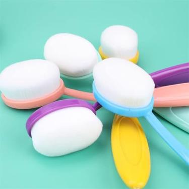 Imagem de Pacote com 5 pincéis de mistura de tinta colorida, ferramenta de mistura de tinta para confecção de cartões, alça de código de cores para artesanato com ampla variedade de aplicações (tamanho da