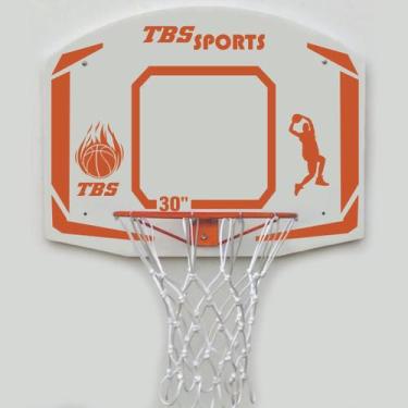 Imagem de Tabela De Basquete Aro 41 Cm Rede Compatível C/ Bola Oficial - Polo Cu