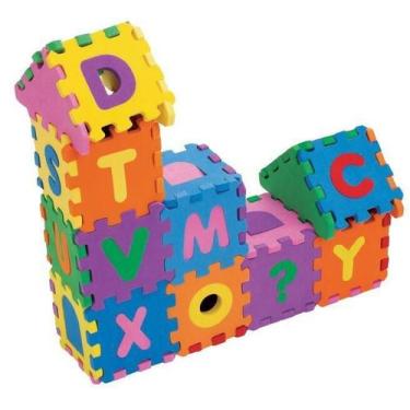 Imagem de Tapete EVA Tatame Tapetinho Castelinho Alfabetico 34 Pecas - Mingone