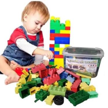 Imagem de Blocos De Montar 39 Peças Educativo Colorido Infantil Lego - P.A BRINQ