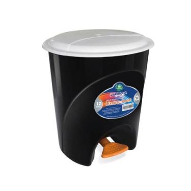 Imagem de Lixeira 12L com pedal Arqplast - Cores Diversas